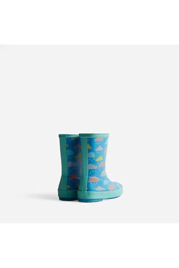 Детские резиновые сапоги для девочек Rain Boots Hunter, Blue — фото 3