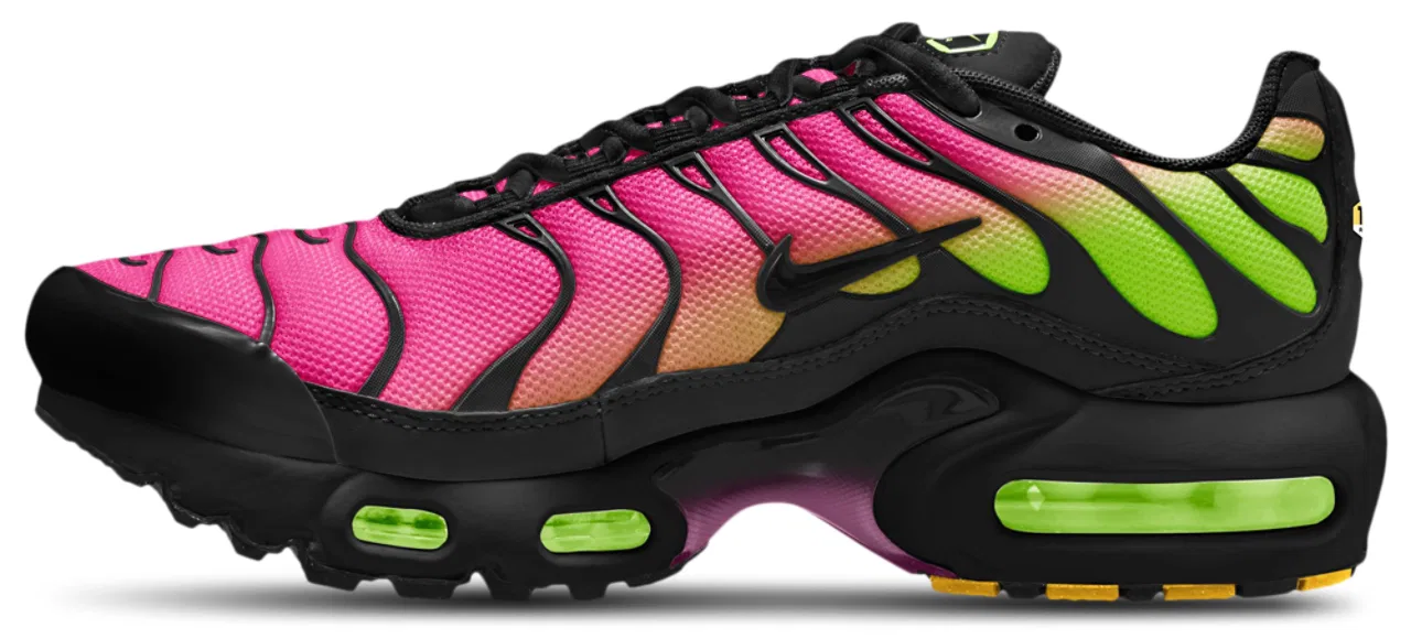 Кроссовки для девочек Air Max Plus Nike, цвет Black/Hyper Pink/Black — фото 2