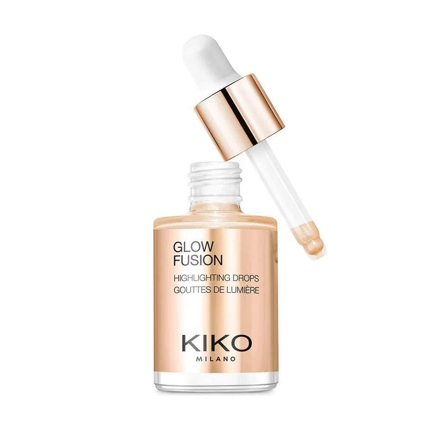 Жидкий хайлайтер с металлическим финишем Glow Fusion Highlighting Drops 9,5 мл Gold Mine KIKO Milano