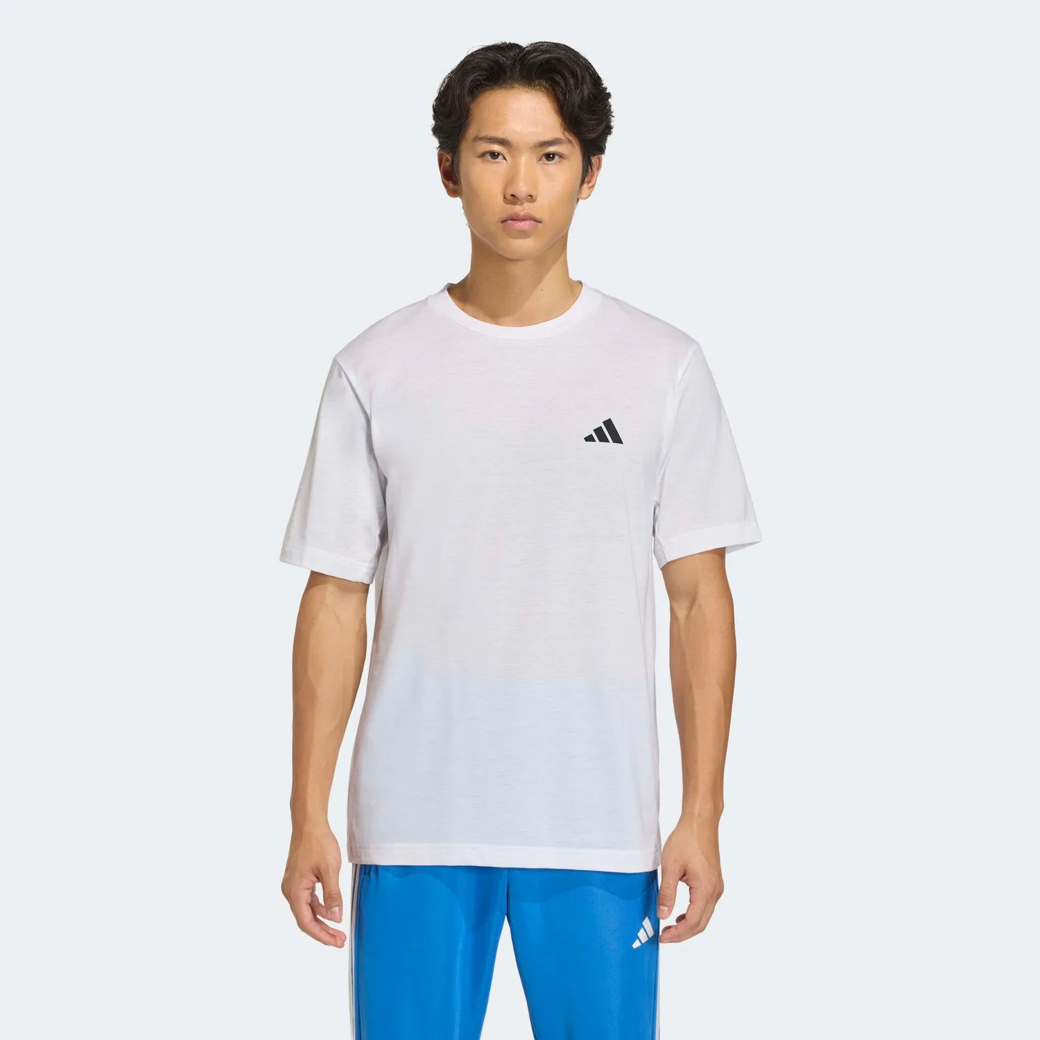 Мужская футболка с круглым вырезом Workout Essentials FeelReady Adidas Performance, White — фото 2
