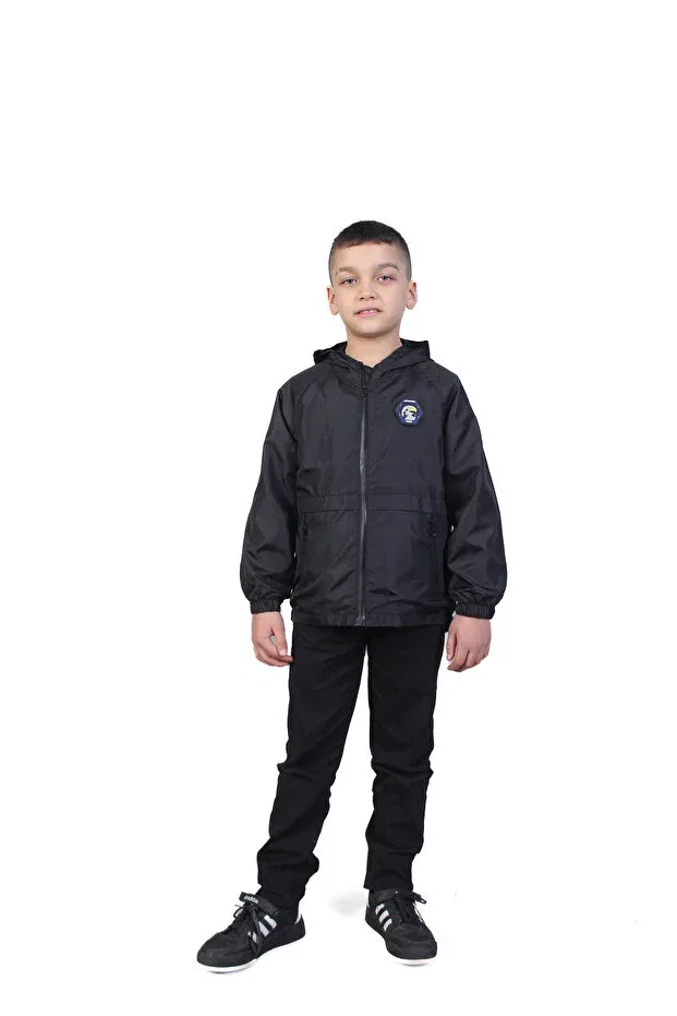 Детское зимнее пальто для девочек водонепроницаемое Jenerik Kids, Black — фото 2