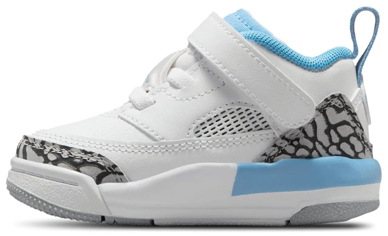 Кроссовки для мальчиков Spizike Low Jordan, цвет White/University Blue/Grey — фото 3
