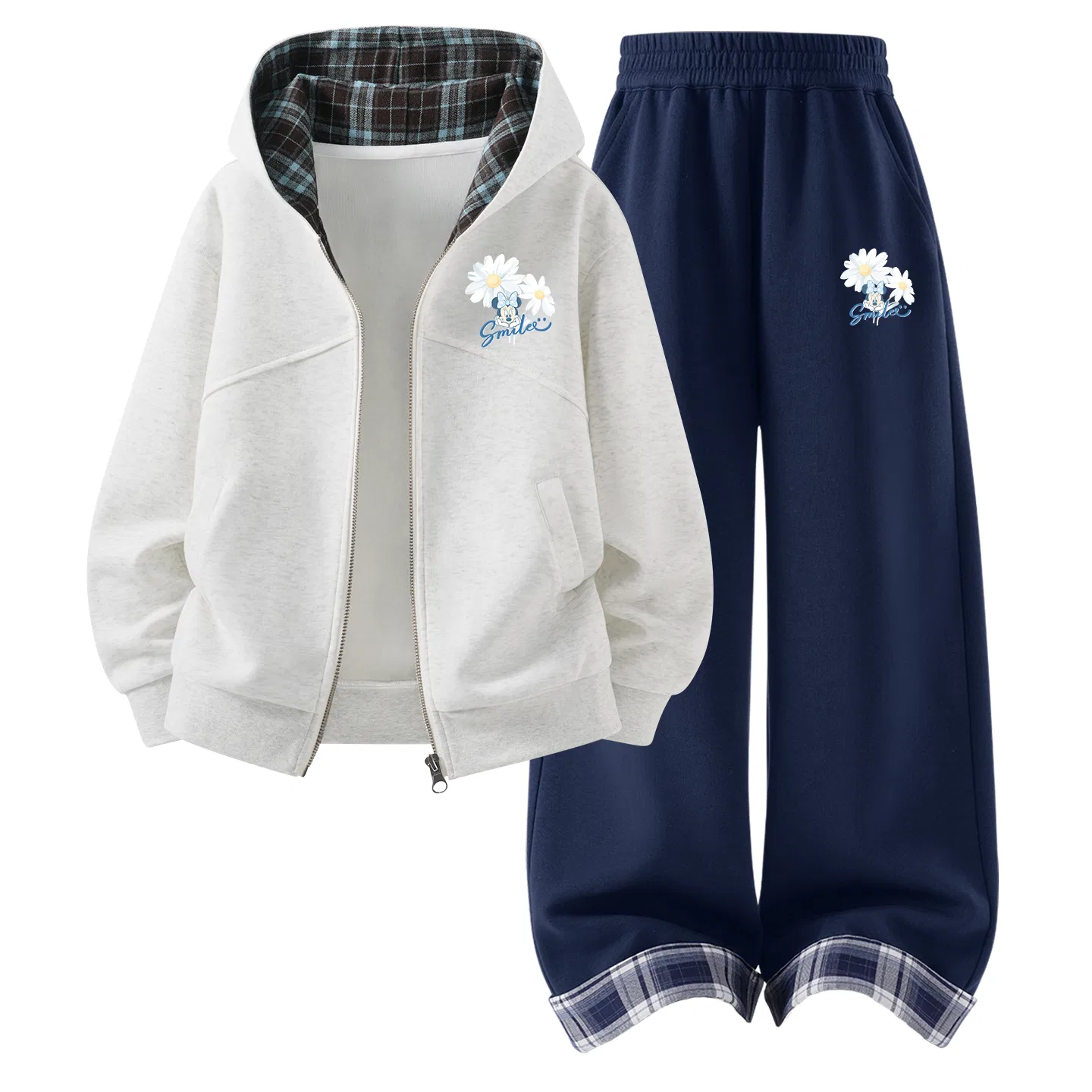 Детский спортивный комплект с капюшоном, с принтом Di Line Star K Pudding Blue/Navy Blue, Disney — фото 4