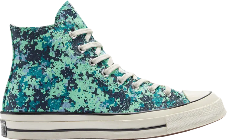 

Кроссовки Converse Chuck 70 High Digi Camo - Green Glow, зеленый