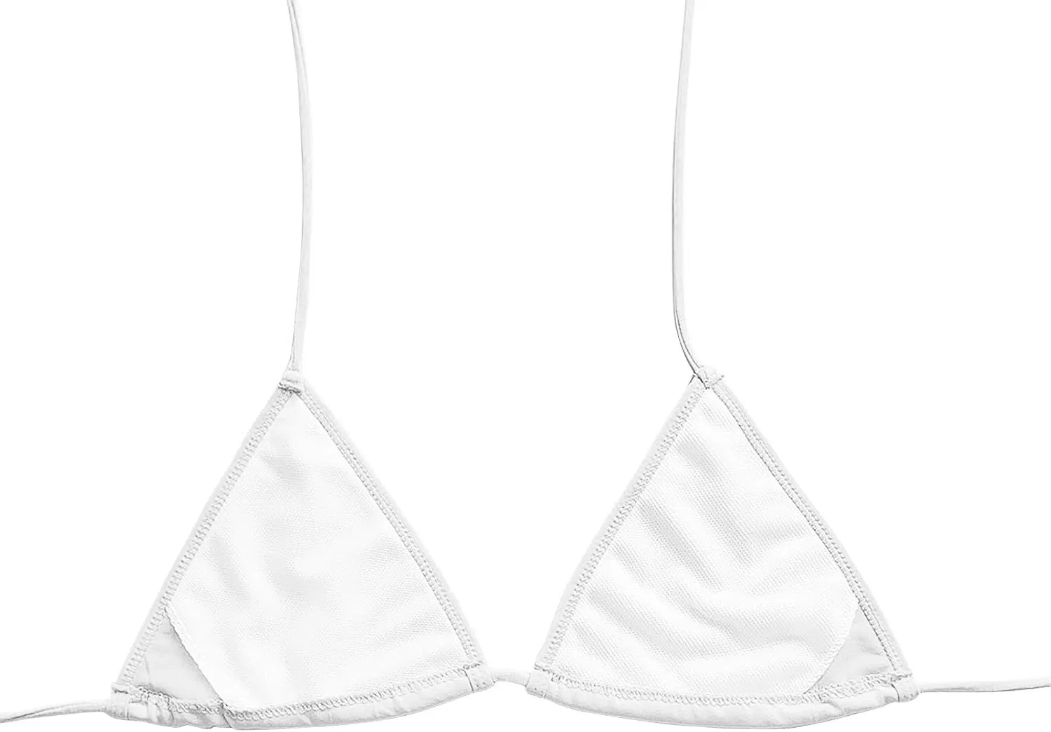 Женский бикини-комплект с чашечками push-up Halter Mini, White — фото 3