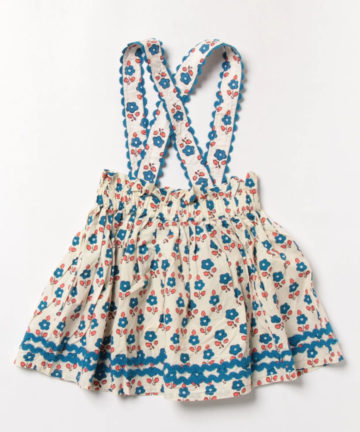 Детское платье с цветочным принтом Idra skirt Sablet Blue hello Simone, Blue — фото 2