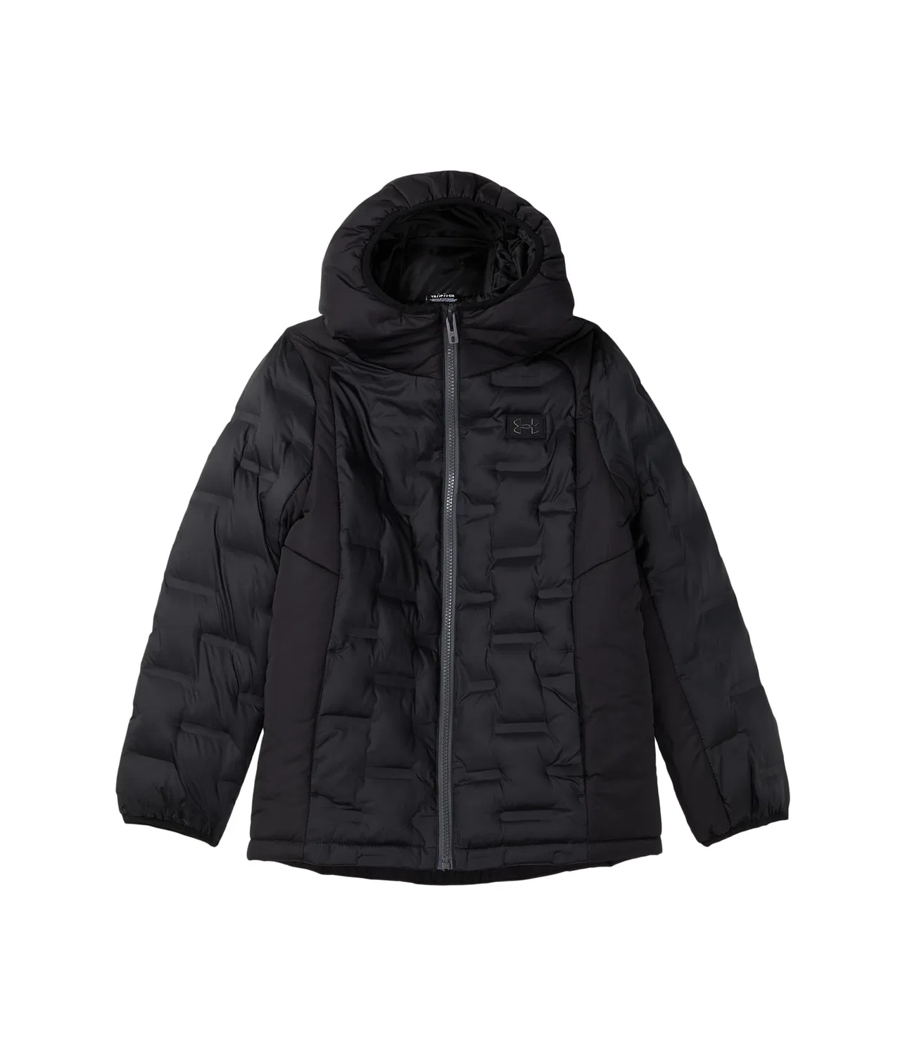 Стеганая пуховая куртка из искусственного меха (для детей постарше) Under Armour Kids, Black