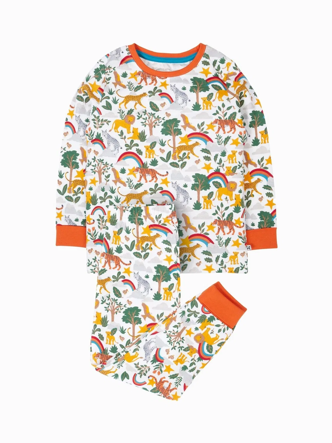 Пижама, с принтом Frugi, мел