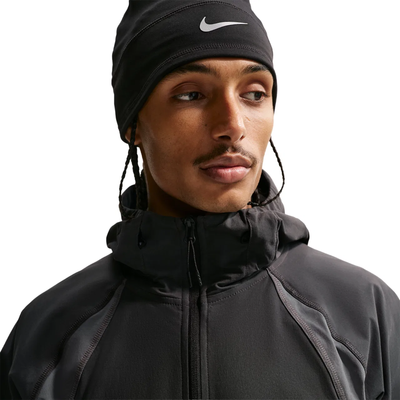 Мужская куртка Nike Tech Drifit Woven Windrunner, цвет Iron Grey/Anthracite/Black — фото 3