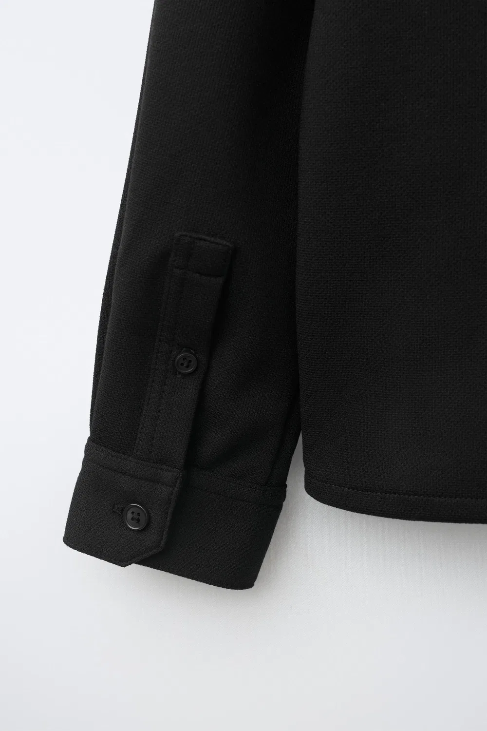 Удобная рубашка с карманами ZARA, Black — фото 4
