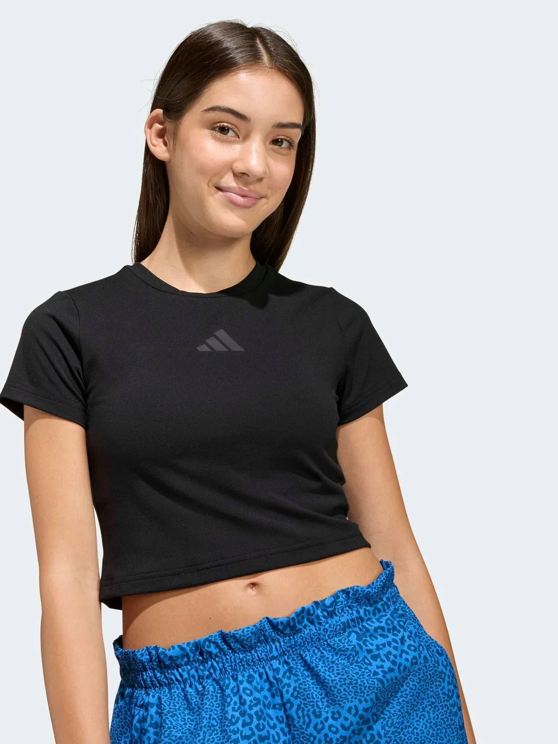 Футболка детская adidas Black Soft Touch Baby Crop, черный
