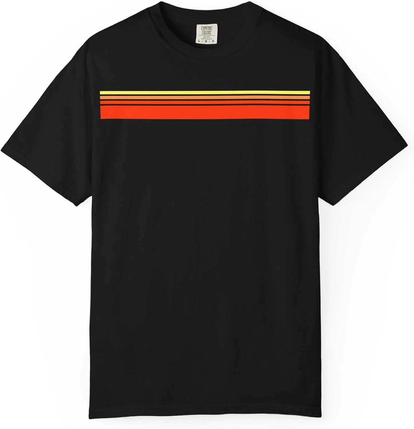 Мужская футболка ретро-стиль Comfort Colors 1717, Black — фото 4