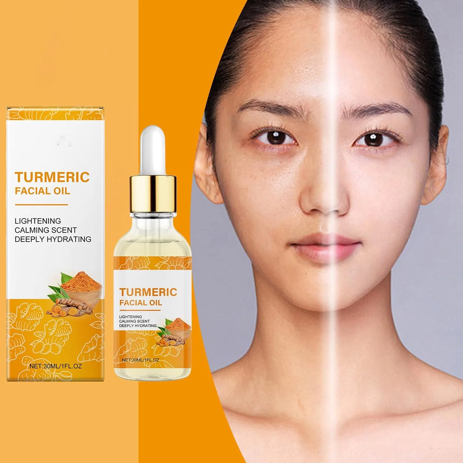 Масло для лица Turmeric Facial Oil, YUNFAX, 30 мл, 5 шт. — фото 2
