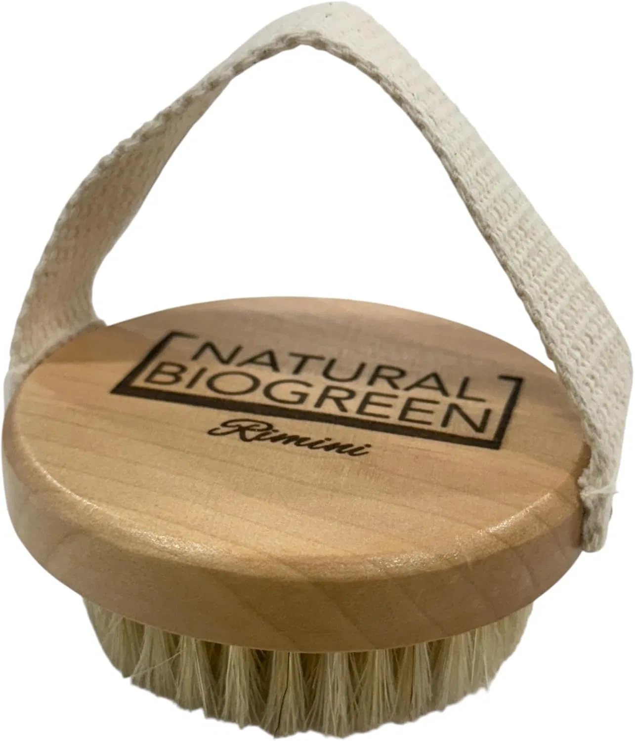 Массажная щетка для тела из дерева хему, Naturalbiogreen, 9 см