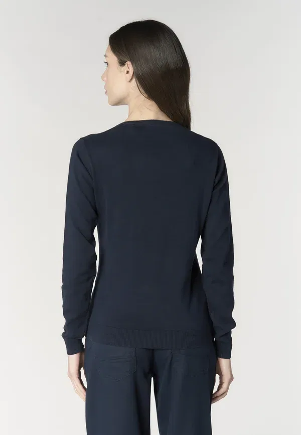 Джемпер из хлопка Jumper U.S. Polo Assn., Blu, синий — фото 3