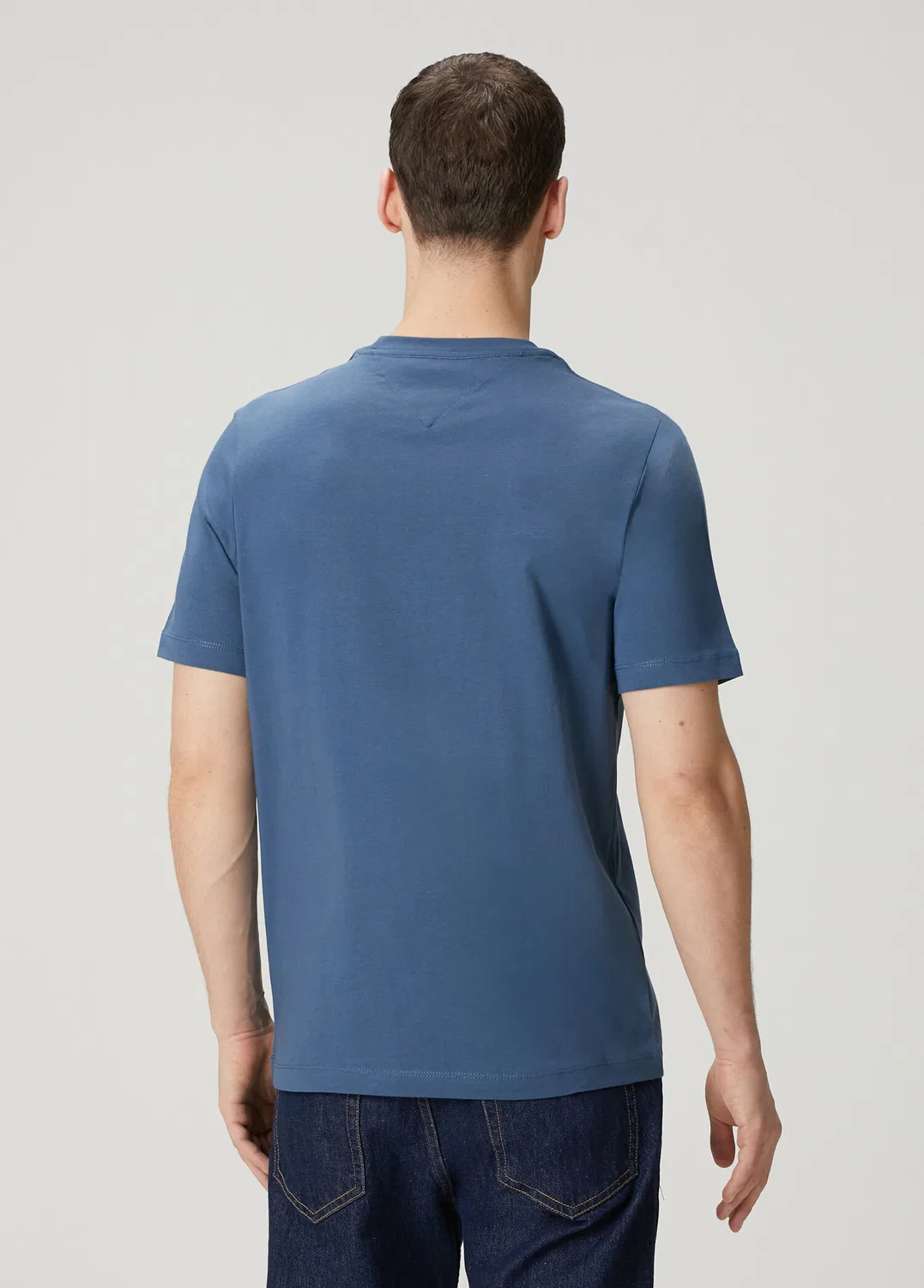 Футболка Tommy Hilfiger Mavi Logo Baskılı Basic, blue — фото 4