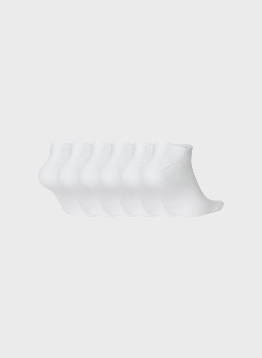 Носки низкие повседневные 6 пар U nk everyday ltwt ns 6pr Nike, белый — фото 2