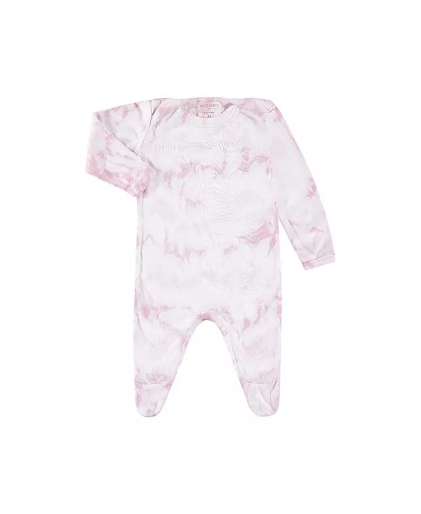 

Комбинезон унисекс в рубчик, окрашенный в технике тай-дай. Paigelauren, розовый