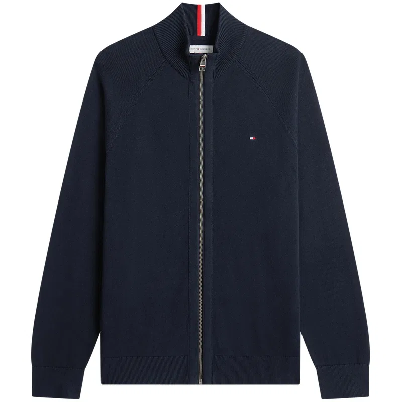 Мужской свитер с воротником-стойкой Dark Marine Blue FAP Tommy Hilfiger