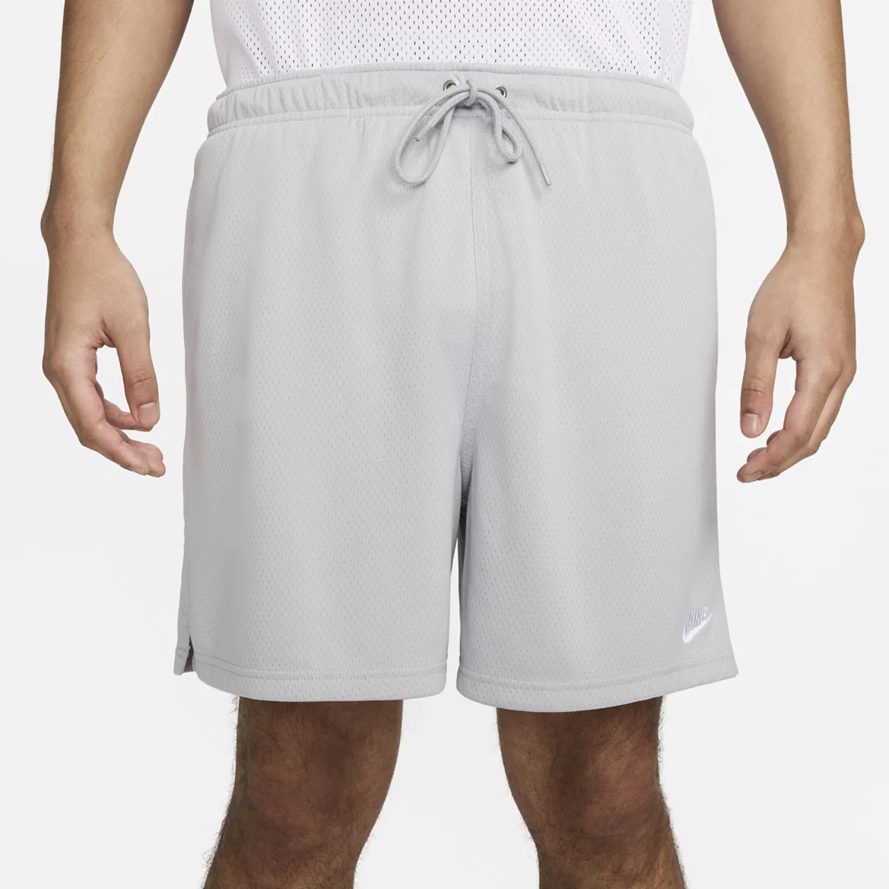Мужские шорты Club Flow Mesh Nike, цвет White/Light Smoke Grey