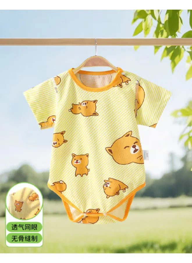 Боди-комбинезон хлопковый с коротким рукавом для мальчиков Bornbay, щенок