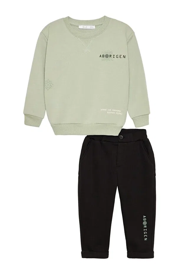 Детский спортивный костюм для мальчиков с принтом Nk Kids, Green