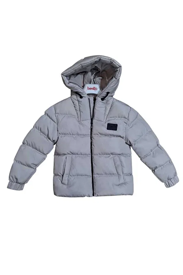 Детское пальто для девочек с длинным рукавом Benitto Kids, Beige — фото 2
