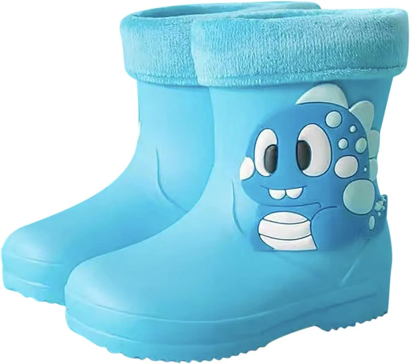 Детские сапоги дождевые с флисом Classic Children Rainboots PVC Rubber Egmy