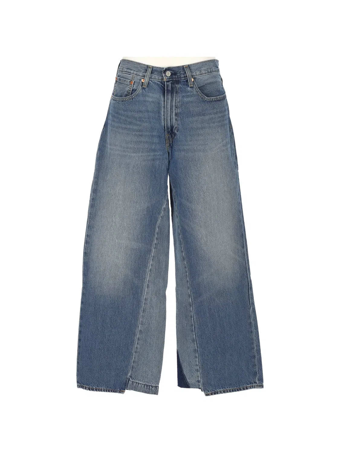 Широкие синие джинсы Levi's, синий