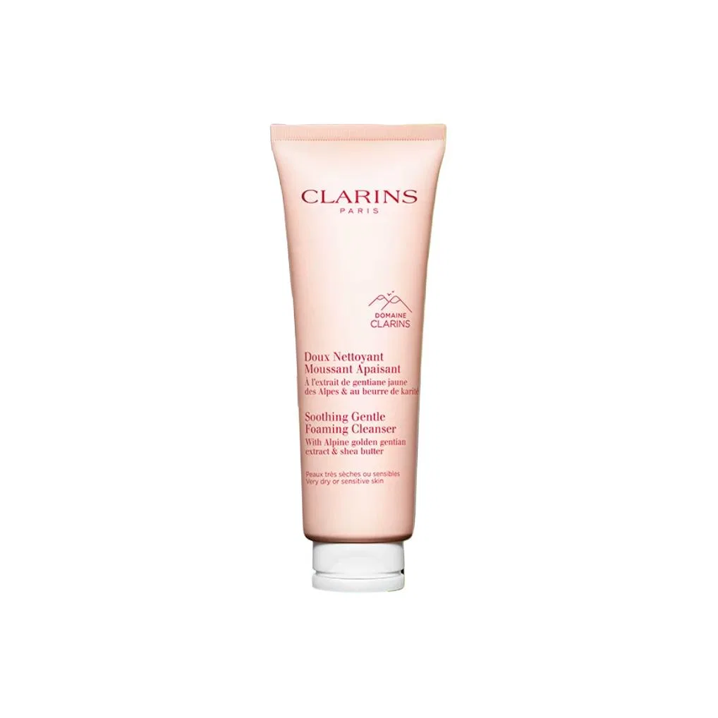 Очищающая пенка для чувствительной кожи, 125 мл, CLARINS, Pink Bubble