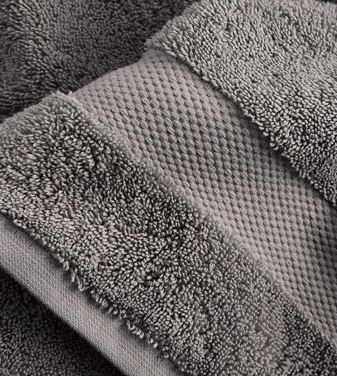 Набор мочалок 100% органический хлопок, Delara, 24 шт, Sharkskin Grey — фото 3