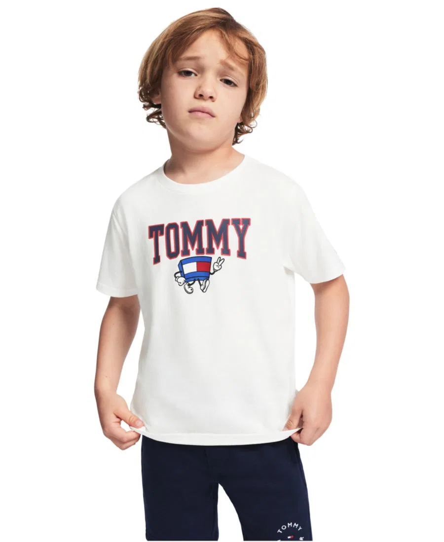 Футболка с коротким рукавом с принтом Mascot Tommy Hilfiger, White