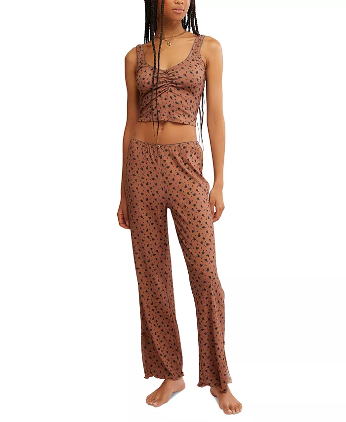 

Женский домашний комплект Fresh In Love с принтом Free People, коричневый