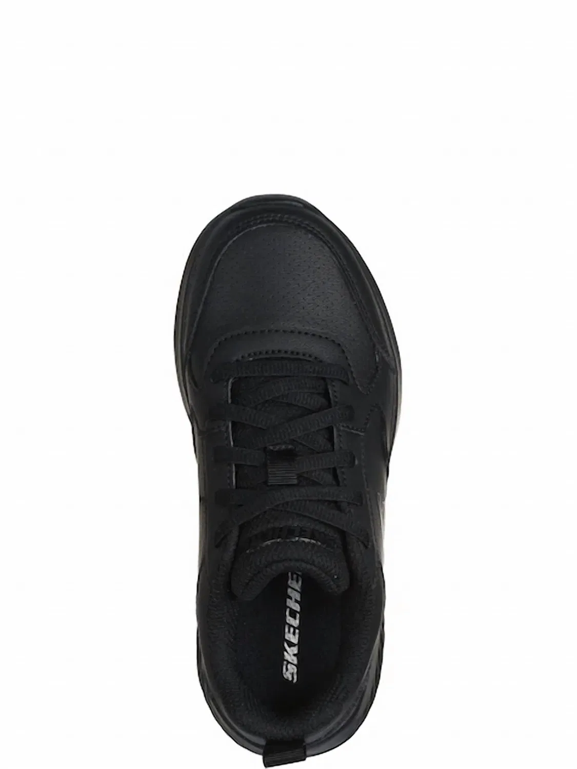 Детские кроссовки для мальчиков на шнуровке Boulder Study Squad Skechers, черный — фото 4