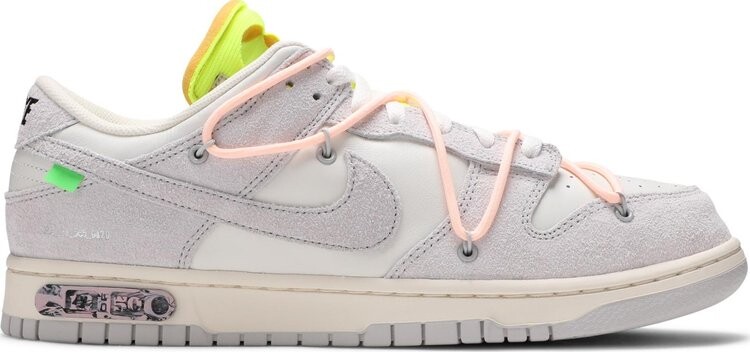 

Кроссовки Nike Off-White x Dunk Low 'Lot 12 of 50', белый