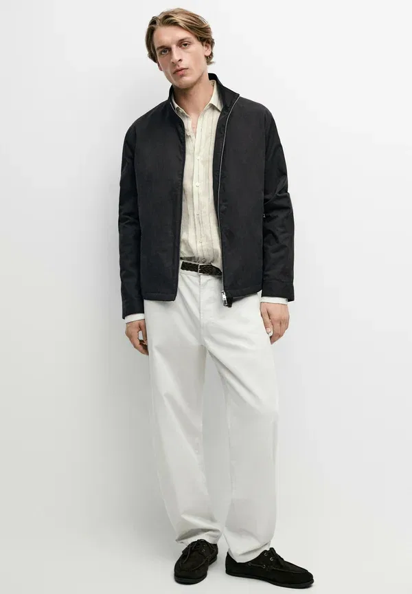 Куртка из хлопка и полиамида Summer jacket Massimo Dutti, темно-синий