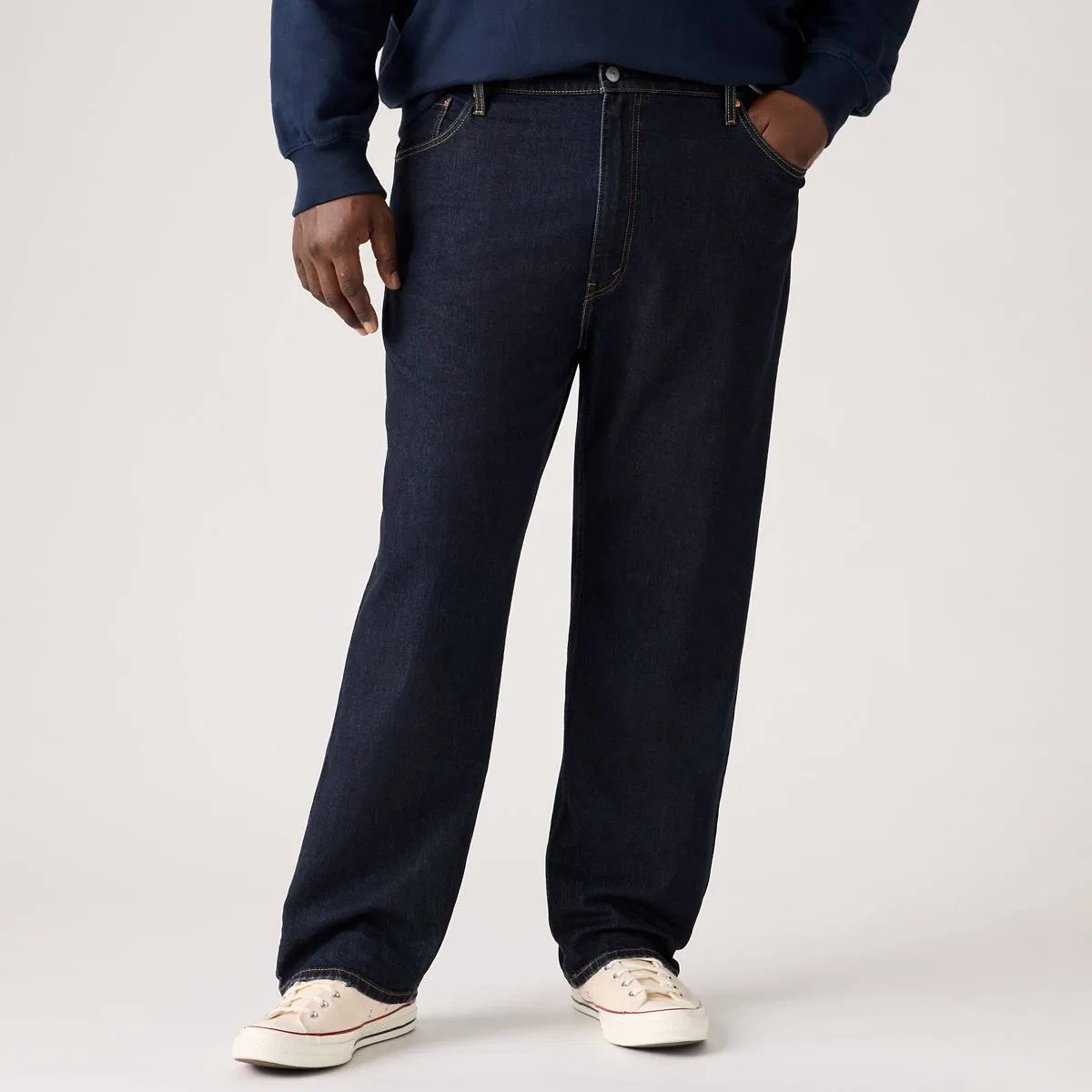 свободных прямых мужских джинсов 559 (большие размеры) Levi's, New Found Rinse - Dark Wash — фото 2