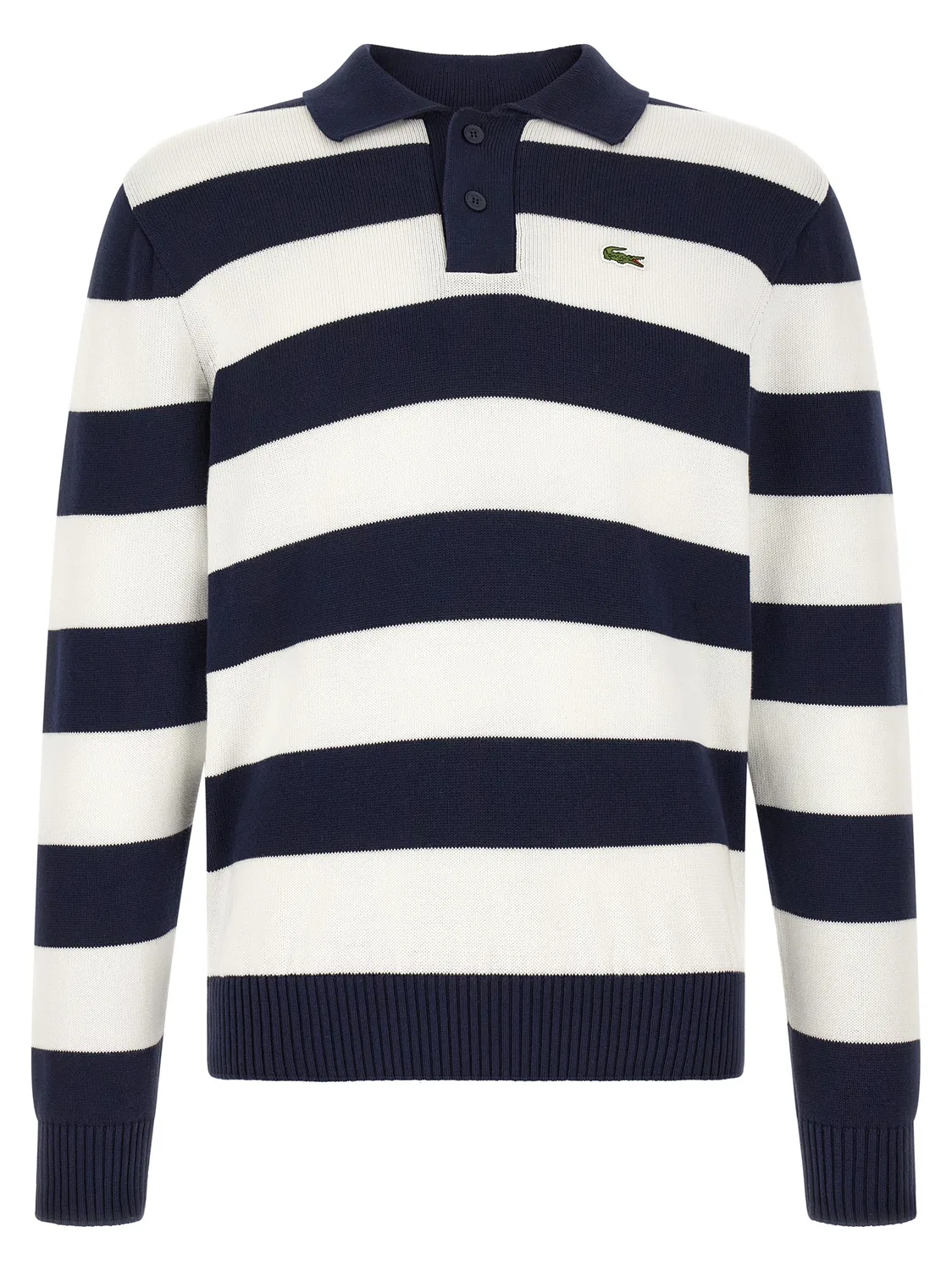 Мужской кардиган с поло-воротником Lacoste, White