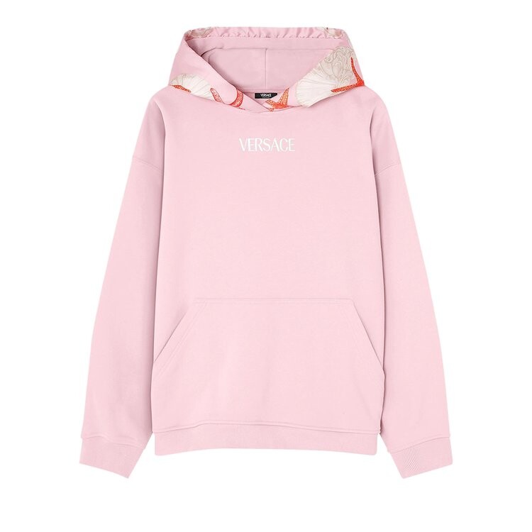 

Худи Versace LA Print Logo Hoodie, цвет Dusty Rose