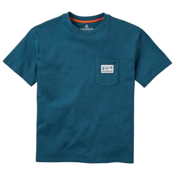 

Футболка с текстурой «Закат» в стиле casual Passenger, Dark Denim