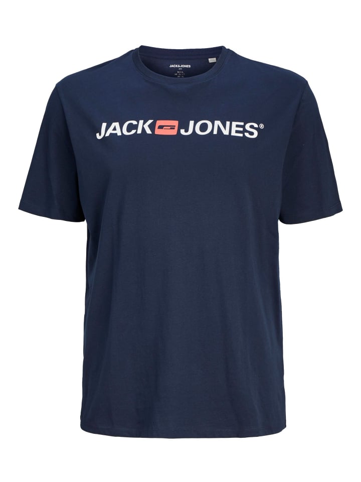 

Футболка JACK & JONES PLUS, темно-синий