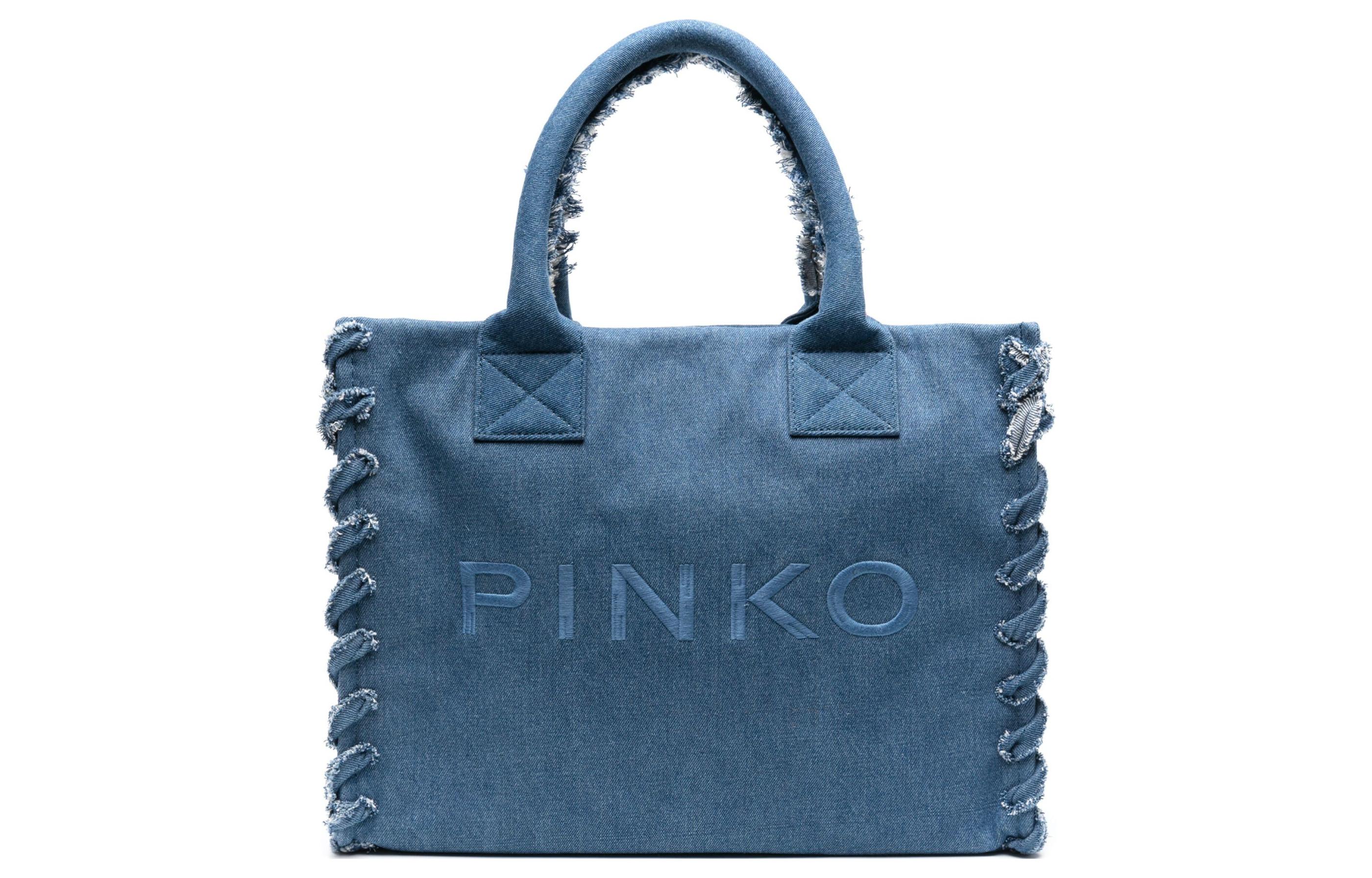 

PINKO Хлопковая сумка-шоппер, индиго