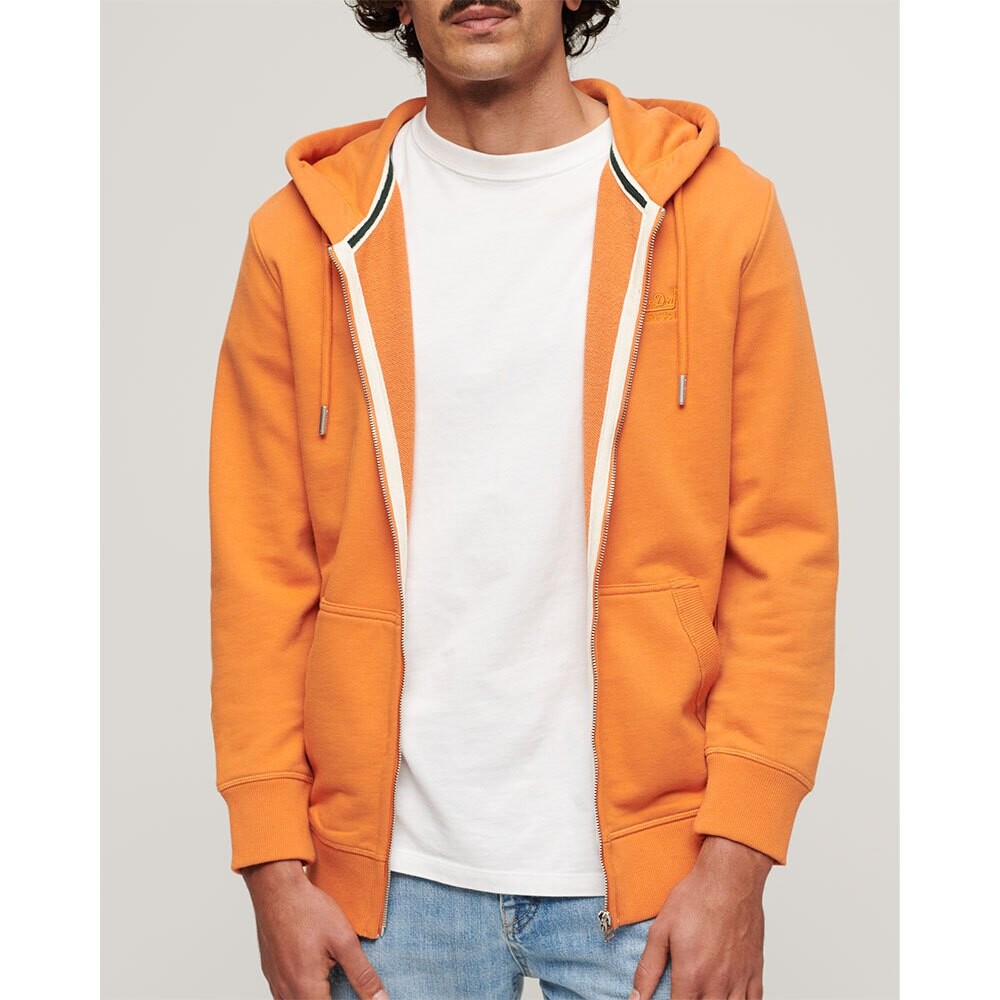 

Толстовка Superdry Essential Logo Ub Full Zip, оранжевый