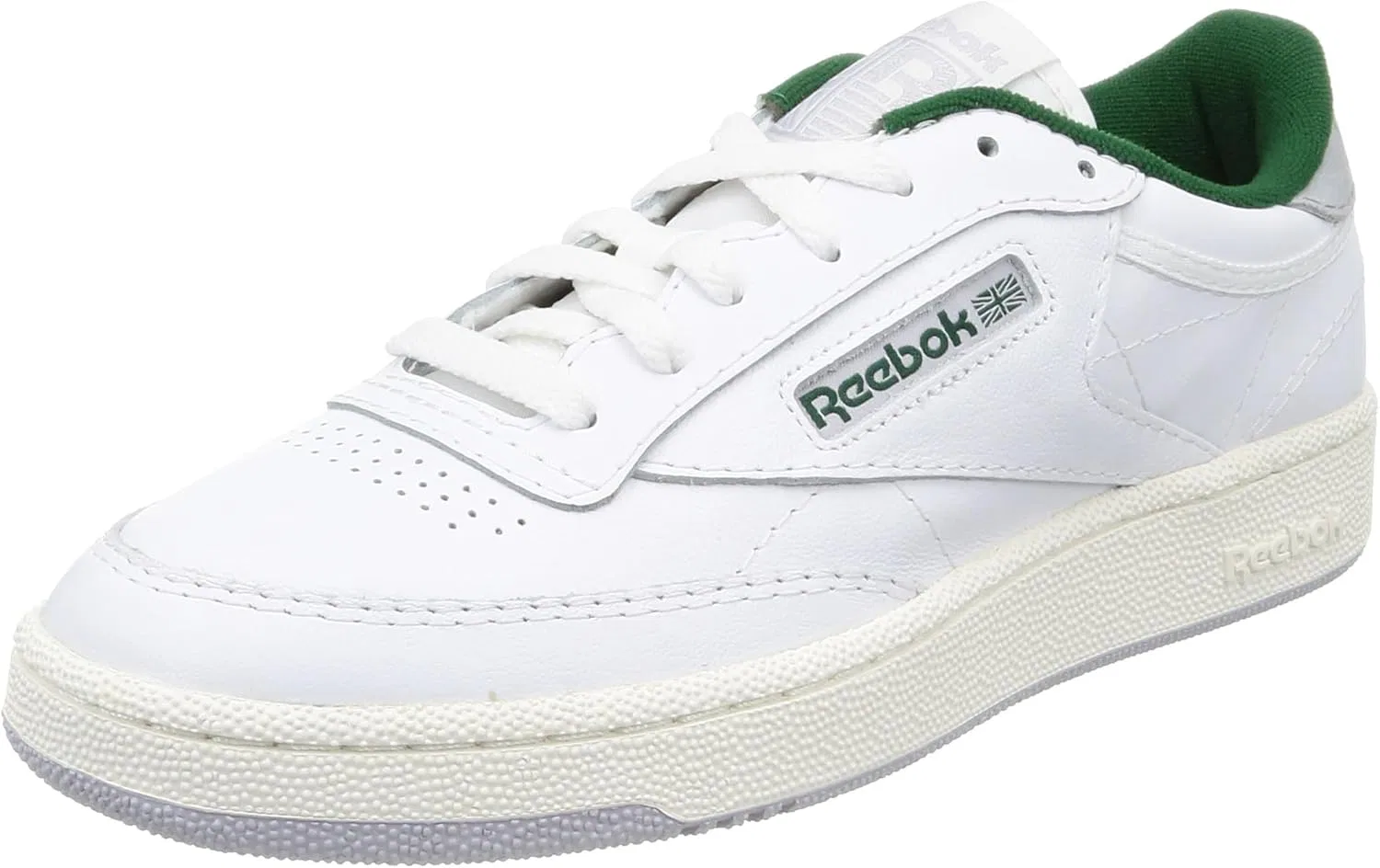 Кроссовки Reebok Club C 85 унисекс, Ftwr White Chalk Dark Green