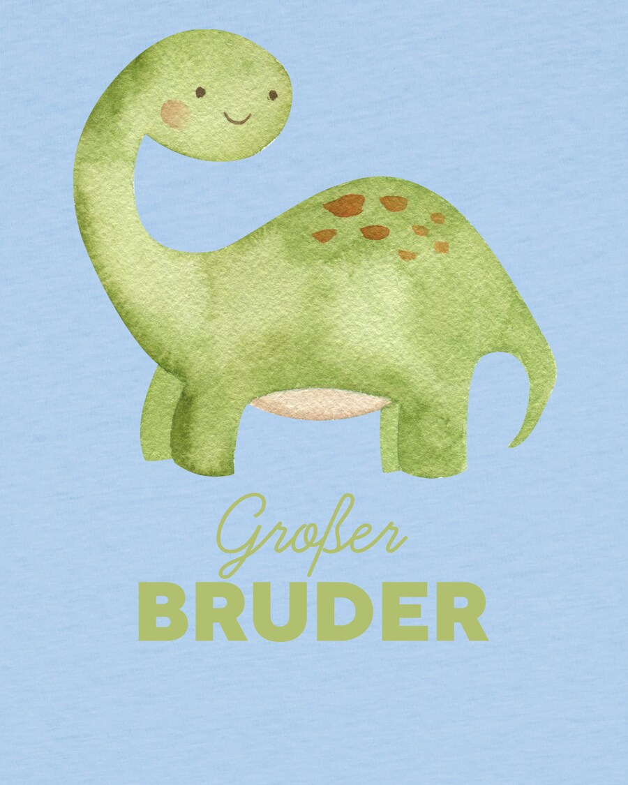 Рубашка watabout.kids Dinosaurier 04 Großer Bruder, светло-голубой — фото 4
