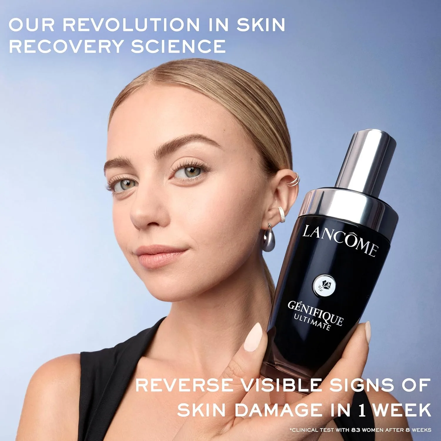 Lancôme Protect & Prevent Anti-Aging Skincare Duo - Supra Screen Invisible Serum Sunscreen SPF 50+ и Génifique Ultimate Dual Recovery Face Serum 20 мл — фото 3