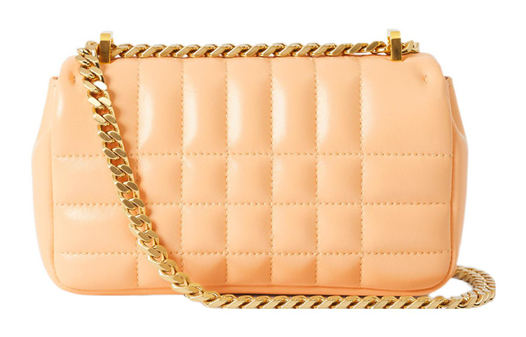 Мини-сумка Burberry Lola из золотистой ягнячьей кожи — фото 3