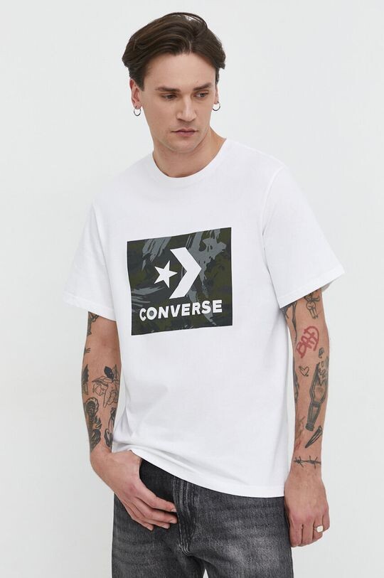 

Хлопковая футболка Converse, белый