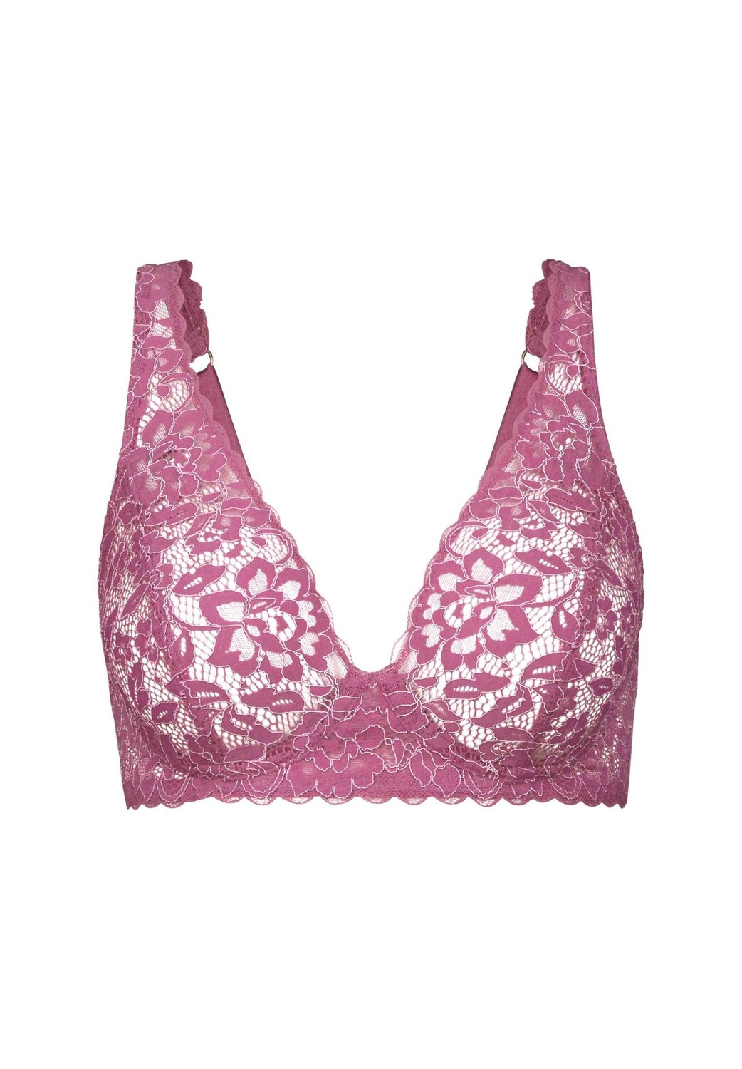 

Женский кружевной бюстгальтер без косточек Natural Comfort CALIDA, цвет Red Violet