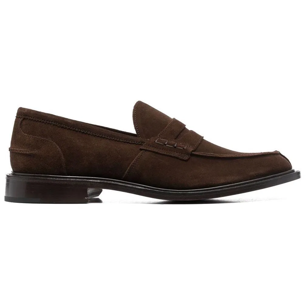 Лоферы замшевые Penny Loafers Tricker's коричневые — фото 3